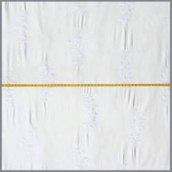 0,7 Meter - Destroyed Jersey XL weiß