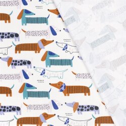 Interieurstoff  Digital Panama DACHSHUND
