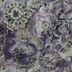 Canvas Digital orientalische Kunst - lila