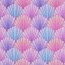 French Terry Digital Muscheln - lila