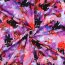 French Terry Digital Blumen - lavendel