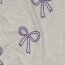 Baumwolljersey Glitzer Schleifen - creme meliert