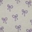 Baumwolljersey Glitzer Schleifen - creme meliert