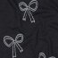 Baumwolljersey  Glitzer BOWS - indigo meliert