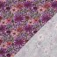 Baumwolljersey Blumen - lavendel