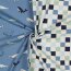 Baumwolljersey Wale - blau