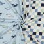 Baumwolljersey Wale - hellblau