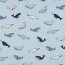 Baumwolljersey Wale - hellblau