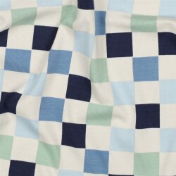 Baumwolljersey Wale - blau  / GREEN