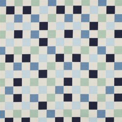 Baumwolljersey Wale - blau  / GREEN