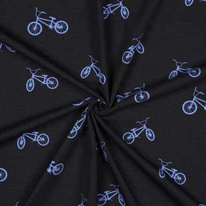 Baumwolljersey BMX - schwarz