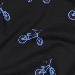 Baumwolljersey BMX - schwarz