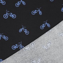 Baumwolljersey BMX - schwarz