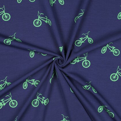 Baumwolljersey BMX - stahlblau