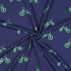 Baumwolljersey BMX - stahlblau