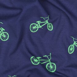 Baumwolljersey BMX - stahlblau