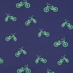 Baumwolljersey BMX - stahlblau