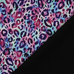 Softshell Digital Leopunkte - lila