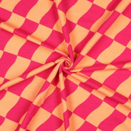 Ganzjahressweat Soft CHECK - PEACH / PINK