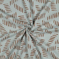 Musselin gestrichelte Formen - nilblau