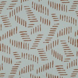 Musselin gestrichelte Formen - nilblau