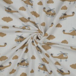 Musselin Hubschrauber - altweiß/senf