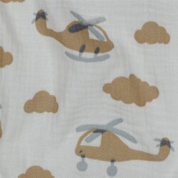 Musselin Hubschrauber - altweiß/senf