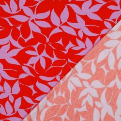 Ganzjahressweat Soft LEAVES - PINK / RED