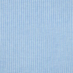 Musselin Gestreift - hellblau