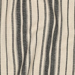 Leinen Viskose STRIPES - NATURAL / schwarz