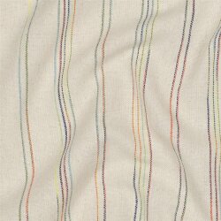Leinen Viskose STRIPES - MULTICOLOUR