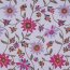 Baumwollvoile Blumen - lavendel