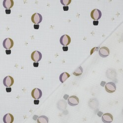 Musselin Heissluftballons - weiss