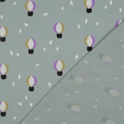Musselin Heissluftballons - nilblau