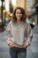 Wintersweat lustige Streifen - pfirsich