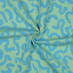 Wintersweat lustige Streifen - softgrün