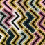 Viskose Jersey buntes Zick-Zack - senf