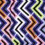 Viskose Jersey buntes Zick-Zack - lavendelblau