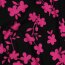 Viskose Jersey Blumen - schwarz