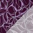 Viskose Jersey Blumenzeichnung  - aubergine