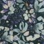 Viskose Popeline STRETCH Digital Blumen - PETROL