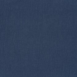 Leinen Stoff *Lara* vorgewaschen Uni - indigoblau