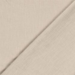 Leinen Stoff *Lara* vorgewaschen Uni - hellbeige