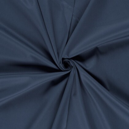 Stretch Baumwollsatin *Marie* Uni - stahlblau