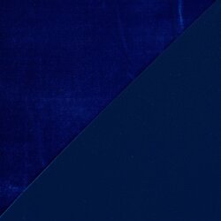 Stretch Samt *Marie* Uni - königsblau