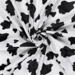 Tierfellimitat Kuh – schwarz