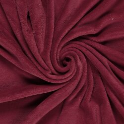 Wellnessfleece *Marie* Uni - dunkel kirschrot