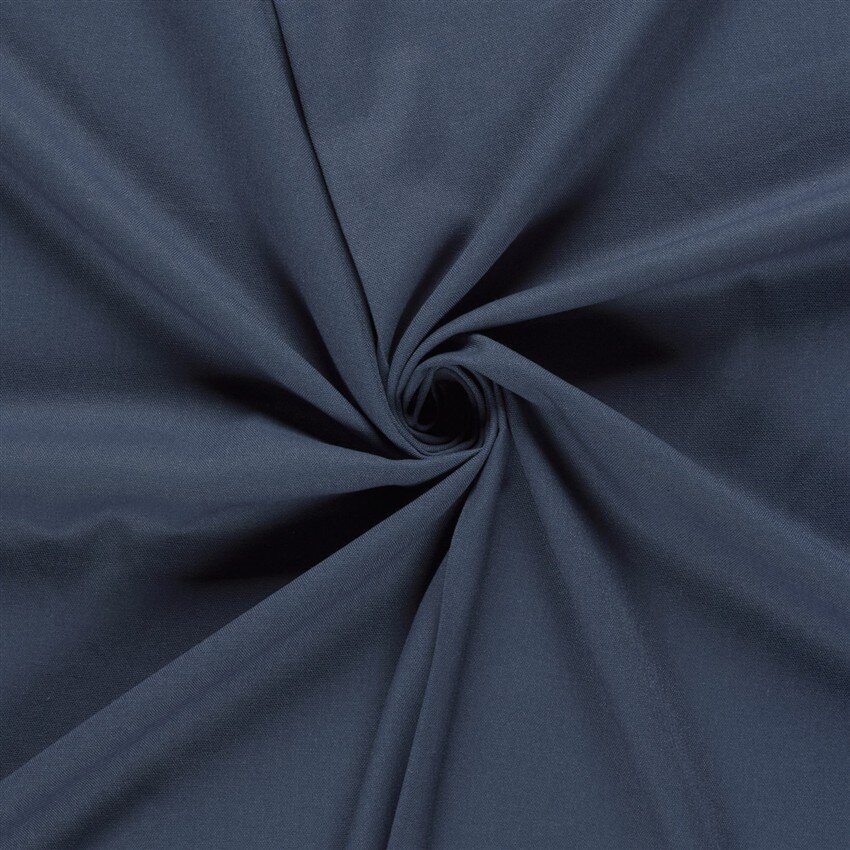 Viskose Leinen Mix Uni – stahlblau