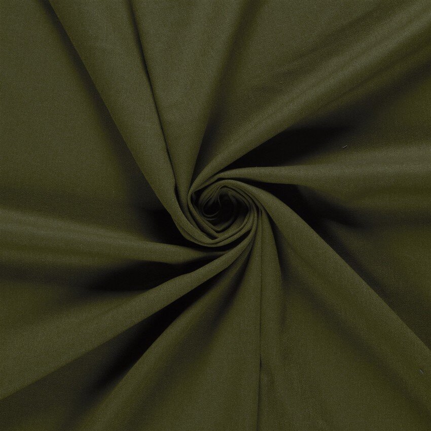 Viskose Leinen Mix Uni – dunkeloliv