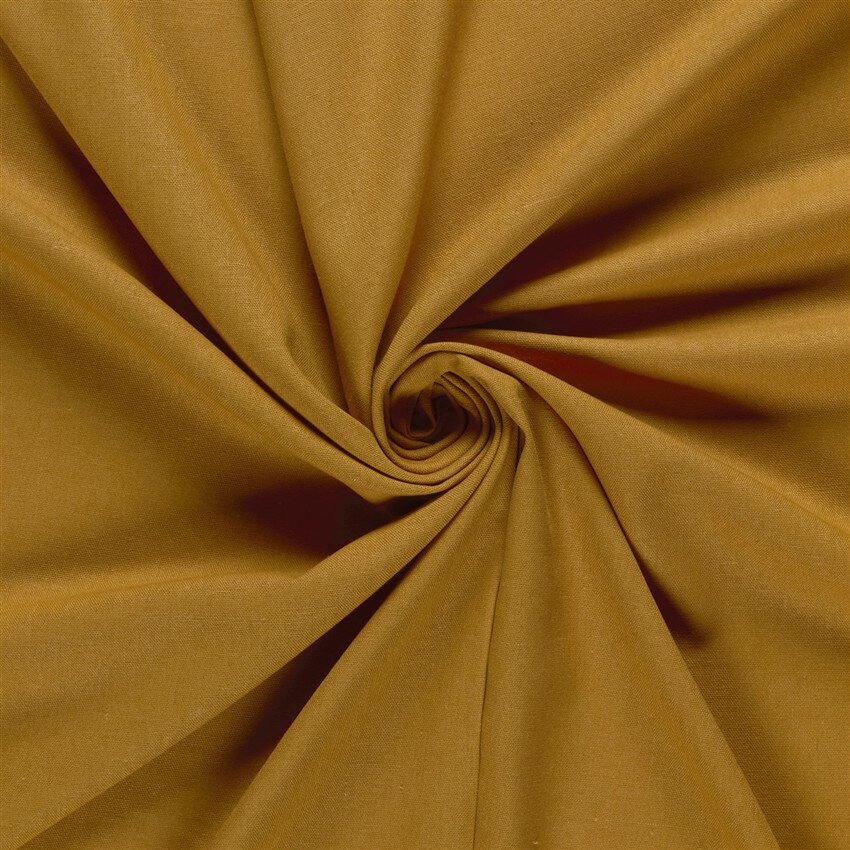 Viskose Leinen Mix Uni – ocker